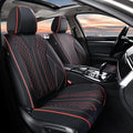 FLORICH Leather Car Seat Covers, Automotive Seat Cover 2 Pack Waterproof Seat Covers for Cars Driver Seat Cover Protectors Universal Fit for Most Cars SUV Trucks Vehicles, Black&Red Line