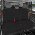 Motor Trend SpillGuard Waterproof Rear Bench Car Seat Cover, Red Stitching – Split Bench Rear Seat Protector with Neoprene Padding, Back Seat Cover for Kids & Dogs, Car Interior Covers
