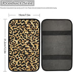 Dreaweet Cheetah Print Car Accessories Car Center Console Cover Universal Car Armrest Cover Pad Soft Comfortable Center Console Cover Replacement