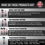 Adam's Essential Car Wash Kit (17-Item) - Auto Detailing Car Care Cleaning Kit with Foam Gun & Bucket Car & Truck Lovers, Dads, Moms and DIYers