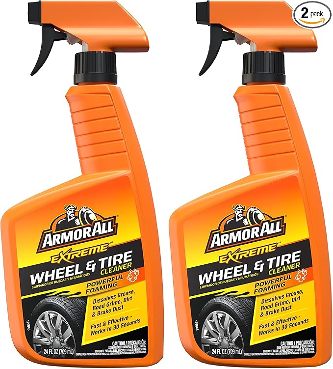 Armor All Extreme Wheel and Tire Cleaner, Car Wheel Cleaner Spray, 24 Fl Oz (Pack of 2)