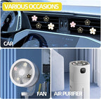 NBTEPEM 6 PCS Daisy Flower Air Vent Clip Car Decoration Accessories Air Conditioning Outlet Clip Car Air Freshener Clip Charm Car Interior Decor(3 cm, 3.3 cm, White, Pink, Black)