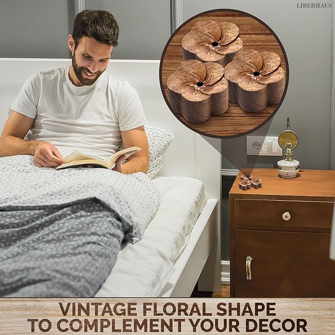 2 Pcs Car Diffusers for Essential Oils – Wooden Car Essential Oil Diffuser Vent Clip with Magnetic Clip, Easy to Use for Refreshing Your Space – Vintage Design for Aromatherapy at Home & in Car