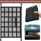 Car Ceiling Cargo Net Strong Load-Bearing Mesh Car Roof Storage Organizer Large Capacity Space Saving Car Ceiling Net Storage Bag Car Interior Accessories for SUV Truck Van