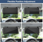 NAZZO Sun Visor Extender for Car, Sun Blocker with PC Sunshade Lens, Magnetic Mounting Adjustable Position, Protect from Glare, UV Rays, Snow Blindness for Safe Driving, Universal for Car, SUV (Black)