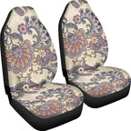 Car Seat Covers Set Front Seats Only 2 Pack Universal Fit Most Truck SUV Vans Auto Accessories Interior Cushion Protector(Floral 2)