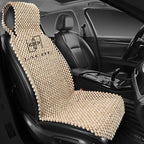 LACDL Beaded Car Seat Covers, Natural Wood Bead Seat Cushion for Trucks, Automotive Summer Ventilated Seat Cooling Pad, Wooden Massage Breathing Jeep Seat weat Protector, Head Fixed, 1pc LL208