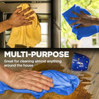 Premium 2pk +1 Free Shammy Cloth for Car Drying - 26"x17" - Super Absorbent Chamois Towel - Scratch-Free, Reusable & Soft Wash Cloth - Car Drying Towels