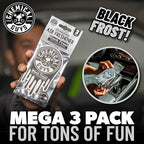 Chemical Guys Hanging Air Freshener, Black Frost Scent 6 Pack, Great for Cars, Trucks, SUVs, RVs, Home, Garage, Workspace, Dorm Room & More (2 x 3 Packs) - AIR40502