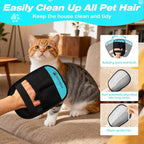 Pet Hair Removal Glove for Dog and Cat, Reusable Pet Hair Remover, Magic Brush Pet Hair Removal Tool, Pet Grooming Gloves for Couch, Clothing, Carpet, Furniture, Car Seats, Blue, 1pcs