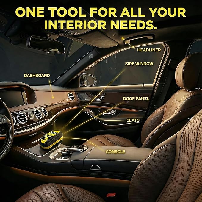 Car Interior Detailer Cleaner,UV Protection for Dashboard,Seat,Door Panel and Console,Safe on Leather,Vinyl and Plastic,Restore Color And Rejuvenate,Easy To Shine,Press Then Wipe Conditioner