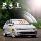 Windshield SunSshade Compatible with 2013-2021 Volkswagen Golf GTI e-Golf VW Golf R 4 Door Hatchback Accessories Sunshade Sun Visor Protector Keeps Car Cool