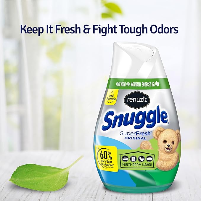 Renuzit Snuggle Gel Air Freshener, SuperFresh Original, 7 Ounce, 3 Count