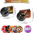 Frienda 14 Pieces Record Player Car Air Freshener Vent Clip Included 2 Pcs Retro Aromatherapy Diffuser, 12 Pcs Refill Pads for Gift, Air Freshener Car Decor Accessories, Music Lover Gifts