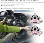 2 PCS Bling Car Air Vent Clips, Crystal Rhinestone Crown Vent Decorative Air Freshener Clips, Sparkly Diamond A/C Outlet Aroma Diffuser Clip for Vehicles, Car Accessories (Pink)