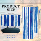 1 Pack Car Towel Seat Covers with Storage Bag, Multifunctional Towel for Gym Outdoor Sport, Picnic, Beach, Pet Dog Travel,Non-Slip Washable Car Seat Protector (Blue White Stripes)