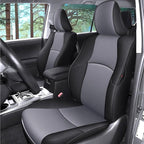 AOMSAZTO Custom Fit Seat Covers for Toyota 4Runner 2011-2024 Full Set Car Seats Cover for 4Runner Accessories Black&Grey(5 Seats Model Only)