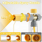 M MINGLE Concentrate Foam Cannon with Pressure Washer Gun, Ready-to-Use Mini Soap Cannon with 5 Nozzle Tips, 1/4" Quick Connect for Thick Sudsy Wash
