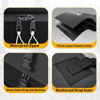 Rooftop Cargo Carrier Bag, WILDROAD 21 Cubic Feet 600D Ultra Anti-Tear Fabric Waterproof Car Roof Bag, Soft-Shell Roof Bag with Storage Bag, Anti-Slip Mat and 6 Door Hooks Fits Car with/Without Racks
