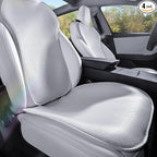 Front Car Seat Covers for Tesla Model Y Model S Model X Model 3 2017-2026 Breathable Interior Seat Cushion Protector All Season Protection (Without Logo)