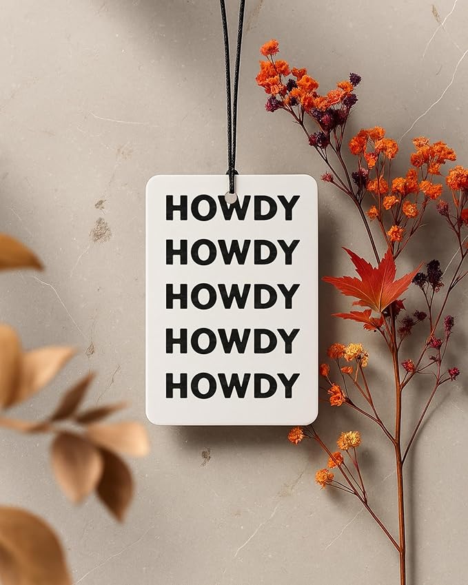 Boho Neutral Western Car Air Freshener 4 Pcs Coconut Scented, Country Southwest Cowgirl Car Accessories Mirror Decor for Women, Western Hanging Air Freshener for Cars Closet Drawer Books