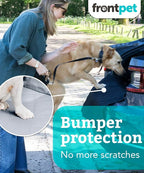 FrontPet SUV Cargo Liner for Dogs - Water-Resistant Pet Trunk Cargo Cover Mat for SUVs and Sedans with Bumper Flap Protector, Trunk Cover, Non-Slip Liner, (35" X 40") Upgraded 2025