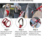 Kurgo Enhanced Strength Tru-Fit Dog Car Harness - Pet Travel Safety Harness - Crash Test Certified Fit - Five Point Adjustment - Secure Buckle - Padded Chest - Black - Large