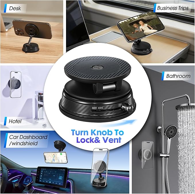 Car Phone Holder for Magsafe with Car Air Freshener, Long Lasting Scent - Auto Accessories,360° Adjustable Cars Phones Mount, Phone Holders for Your Car for iPhone 17 Pro Max 16 15 14 13