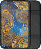 Dreaweet Mandala Print Center Console Armrest Pad Cover Boho Car Accessories Middle Console Cover Anti-Scratch Universal Car Armrest Storage Box Mat