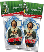 Elektroplate Elf Movie OMG Santa Automotive Air Fresheners for Vehicles | Christmas Cookie Scent (12-Pack) | Made in the USA