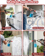 Foam Cannon for Pressure Washer with 1/4" Quick Connector, Wide Mouth Foam Cannon, Adjustable Soap Cannon for Car Wash, Additional 1.1mm Orifice Nozzle (Grey)