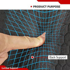 Lumbar Support Pillow for Car + Car Seat Cushion,Gel Lumbar Support Pillow & Seat Cover Relief Back Sciatica Pain for Car Seat Cushion,Car Seat Lumbar Support with Adjustable Straps Improve Posture