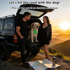 SNZ Waterproof Dog Car Seat Cover for Back Seat, Pet Seat Protector with Non-Slip Backing & Fashion Pattern, Fits Cars Trucks SUVs Universal Bench Seat Cover Incidentally Dog Seat Belt 3 Piece Set