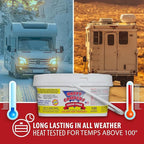 Happy Campers RV Toilet Treatment - Powerful Odor Control, Long-Lasting RV Tank Treatment - Prevents Clogs, Buildup, Sensor Failure - Keeps Holding Tank Clean & Healthy, Odor Free (130 Treatments)