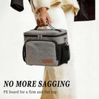 TuErcao Insulated Cooler Bag 6/24 Can Collapsible Leakproof Soft Sided Cooler for Car, Portable Foldable Small Ice Chest for Beach Camping Picnic Travel, 5/15qt Lunch Box for Men Work