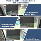 NAZZO Sun Visor Extender for Car, Sun Blocker with PC Sunshade Lens, Magnetic Mounting Adjustable Position, Protect from Glare, UV Rays, Snow Blindness for Safe Driving, Universal for Car, SUV (Black)