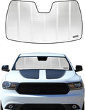 Windshield Sun Shade for Dodge Durango 2011-2020. Reflective Aluminum Film Front Window Sunshade - BLAZBLOCK
