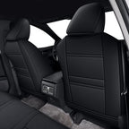 AOMSAZTO Custom Fit Seat Covers for Toyota Camry 2025-2026 XLE XSE Full Set Faux Leather Car Seat Covers Waterproof Airbag Compatible Interior Protection (Black)