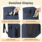 Cooler Backpack Soft Insulated Leak Proof 50 Cans Insulated Backpack Cooler Portable Picnic Camping Beach Hiking BBQ Lunch Backpack for Men and Women - Blue