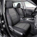 coverdream Rav4 Seat Covers Custom Fit for 2013-2018 Toyota Rav4 LE,Full Coverage Polyester Car Seat Protector(Full Set,Black & Gray)