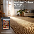 Lapew Georgia Peach Carpet Deodorizer Powder - Pet Safe Freshener for Vacuuming | Scented Odor Eliminator for Home | 36 oz