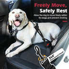 Pawaboo 2-Pack Dog Car Seatbelts, Universal Pet Safety Belts with 360° Rotatable Hook, Chew-Proof Nylon & PVC Dog Car Restraints, Adjustable Dog Seat Belt Leashes for Cars, 20", Black