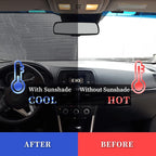 Begarm Three Funny Raccoons Animals Windshield Sun Shade for Car SUV Truck(51"" X 27.5"") Front Window Sun Shade Visor Shield Cover (Upgrade Hardened)