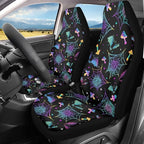 Bat Spiderweb Mushroom Car Front Seat Covers Full Set of 2,Universal Bucket Seats Protector,Fit for Most Vehicles