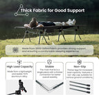 ONETIGRIS SUPRANUBIS Camping Cot, Height Adjustable with Cot Leg Extenders, Strong Support 330lbs, Lightweight Comfortable Folding Bed for Camping, Hiking, Travel, Truck, Beach, Office Nap
