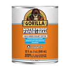 Gorilla Patch & Seal Liquid Rubber Waterproof Sealant, White, 32 Ounce (Pack of 1) - Seals Out Water, Air, and Moisture
