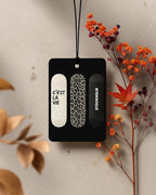 Trendy Black and White Car Air Freshener 4 Pcs Coconut Scented, Funky Y2k Leopard Car Accessories Mirror Decor for Women, Preppy Girly Hanging Air Freshener for Cars Closet Drawer Books