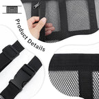 Upgrade Car Ceiling Cargo Net Pocket with Zip,Double Layers+Avoid Sagging Roof Cargo Bag for Toy,Quilts,Tickets,Universal Road Trip Essentials Car Organizers and Storage for Truck SUV