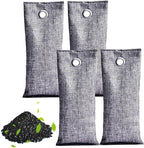 Charcoal Bags Odor Absorber Activated Charcoal Odor Absorber Natural Bamboo Air Purifying Bags Air Freshener for Home Closet Car Office, 70g