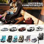 Bacgnyer Car Seat Protector, 1 Pack Carseat Seat Protectors with Thick Padding and Non-Slip Backing, Waterproof 600D Fabric Car Seat Cover for Baby Child Car Seats with 2 Mesh Pockets
